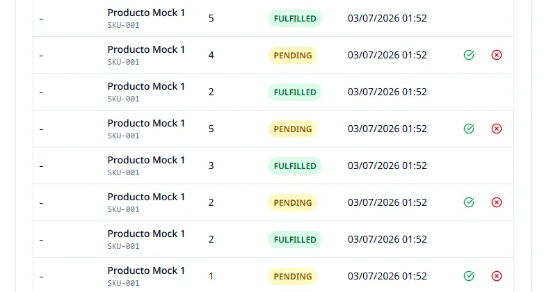 Módulo Inventario — Vista 2